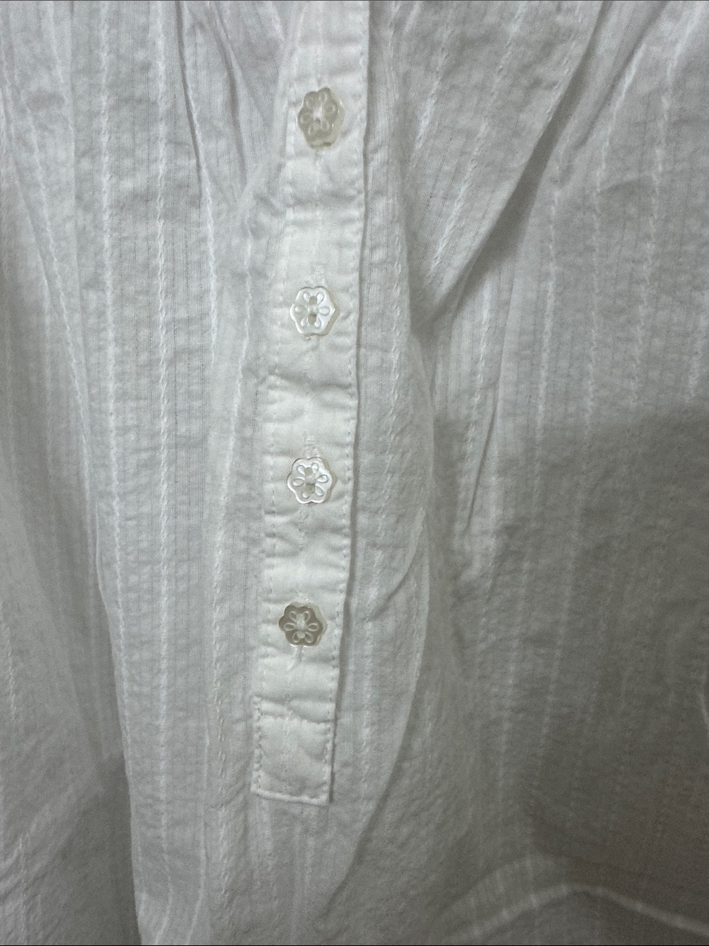 Eileen West White Cotton Lace-Trim Sleeveless Nightgown large - Picture 5 of 8